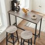 High Stools, Set of 2, Bar Chairs, Kitchen Seat, Steel Frame, Height 65 cm, Easy Assembly, Industrial Style Image 5