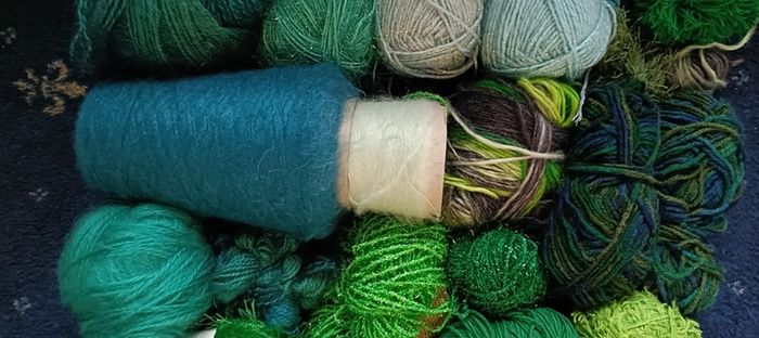 Knitting Yarn ( Greens )