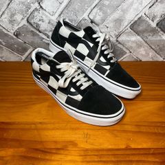 Vans Off The Wall Mens Black Check Casual Trainers UK9 EU43