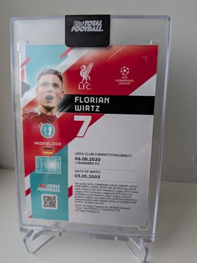 Florian Wirtz Liverpool FC Topps Total Football Master Magician /75