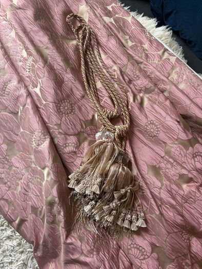 Beautiful fleece interlined curtains from period home. Make an offer.