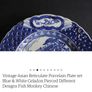 Vintage chinoiserie scalloped pierced plate Image 6