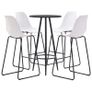 5 Piece Bar Set Plastic White Image 5