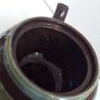 Fabulous Mid-Large Brown Betty Teapot, by Alcock, Lindley and Bloore, With Mint Green Mottled Stripes, Holds One Litre/ 1.75 Pints Image 10
