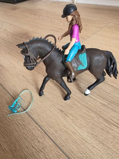 3x Schleich horse and rider sets