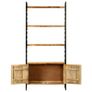 4-Tier Bookcase 80x30x180 cm Rough Mango Wood Image 4