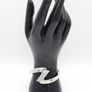 Modernist Sterling Silver Bangle, Full British Hallmarks Image 10