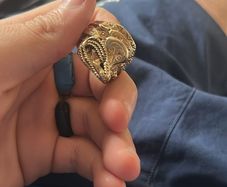 9ct saddle ring
