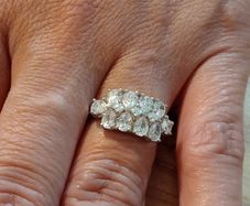 Sterling Silver Ring - Size  M - Stamped for Silver (SL20)