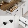 Kitchen Cabinet with Worktop, Sideboard with 2 Drawers and 2 Doors, Buffet Cabinet for Kitchen, Living Room, Dining Room, Hallway, Wood, Country House Style Image 6
