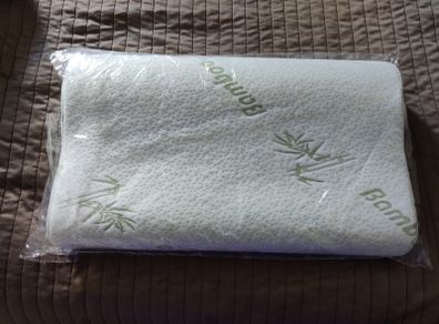 Memory foam orthopedic pillow
