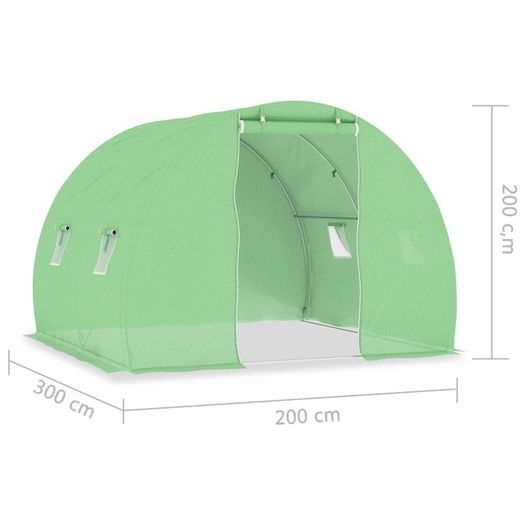 Greenhouse 6 sqm 3x2x2 m