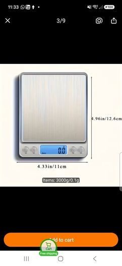 Scales 0.1 -3,000 gm