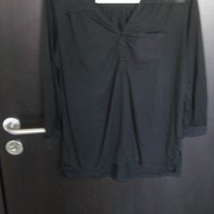ladies black lightweight blouse size small/8 to 10