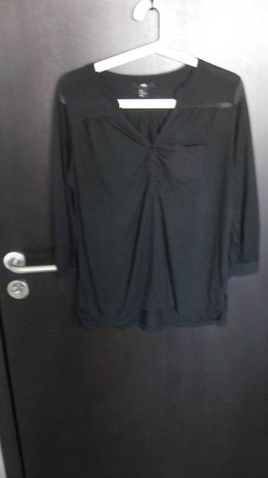 ladies black lightweight blouse size small/8 to 10