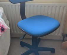 Blue Adjustable Swivel Office Chair - Task Chair