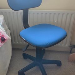 Blue Adjustable Swivel Office Chair - Task Chair