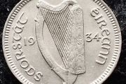 [#357] - Ireland 1934 | Irish 3d | Three Pence | Hare | KM.4