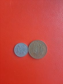 1963 British Sixpence and Halfpenny
