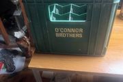 Old o Connor beer crate from o Connell street Sligo