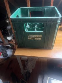 Old o Connor beer crate from o Connell street Sligo