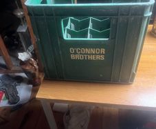 Old o Connor beer crate from o Connell street Sligo