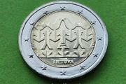 Lithuania 2018 year Uncirculated 2 Euro coin.