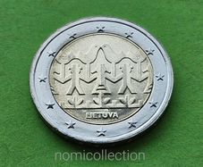 Lithuania 2018 year Uncirculated 2 Euro coin.