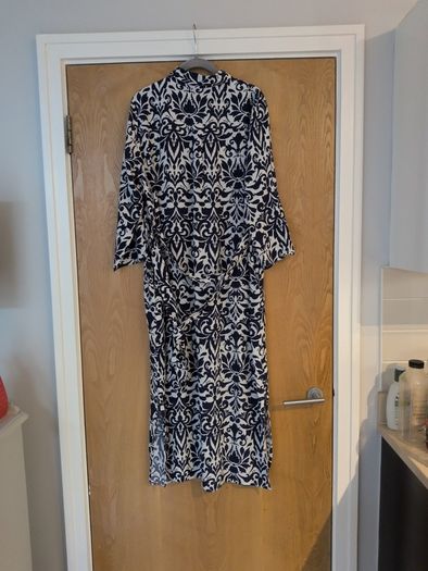 F&F Navy & White Dress.  S. 14. New- No Tag.
