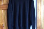 Zara Mens black 100% Cotton crew neck jumper size L includes postage
