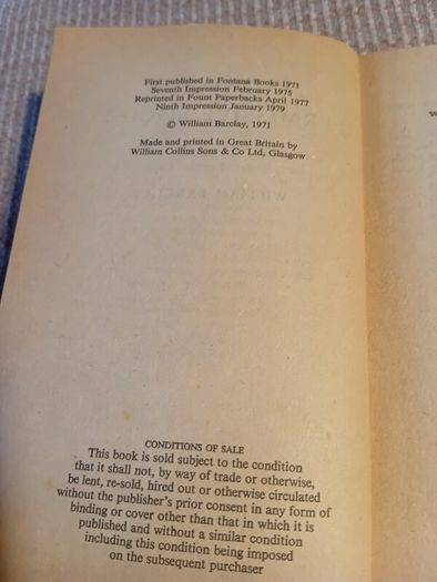 1979. Ethics in a Permissive Society. William Barclay.