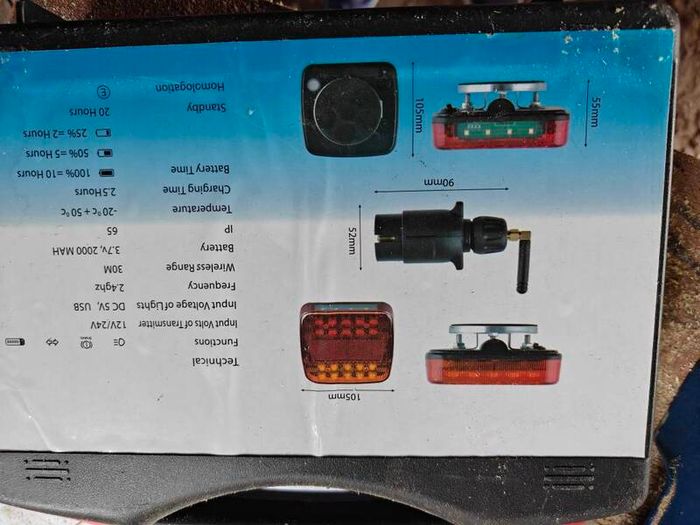 Wireless LED Magnetic Trailer Light Kit