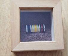 Original World War I German military ribbon bar featuring three distinct awards