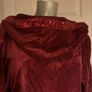 Esmara red wine velvet zipped hoodie with sequins size UK18 EU46 Postage included Image 7