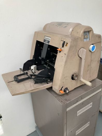 Vintage Gestetner 420 Duplicator with Matching Cabinet