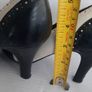 high heels black/white leather Image 8