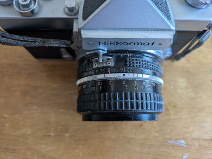 Nikkormat FTn 35mm film camera & 50mm lens