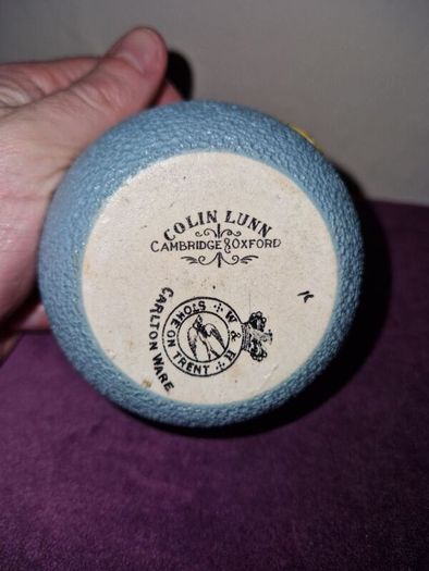 Antique Carlton Ware match strike - Corpus Christi crest