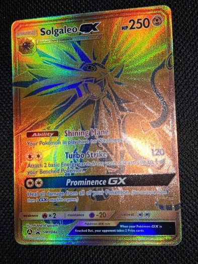 pokemon card : solgaleo Gx SM104a