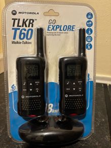 Motorola TLKR T60 Walkie Talkie Twin Radio's