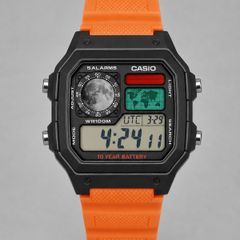 New Casio Royale AE1200 Mod - Custom Moon Space Theme - Black and Orange