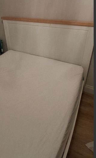 Beautiful Solid Cream/White 5Ft Wooden King Size Bed Frame - Can Deliver