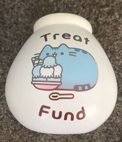 "Treat Fund" Cat Money Box/ Coin Jar