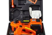 Electric Hydraulic Car Floor Jack 5 Ton 12V w/Impact Wrench Inflator Pump