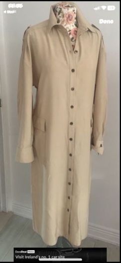 Bnwt beige long sleeve shirt style utility style pockets size 12