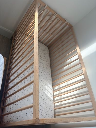 baby cot and mattress