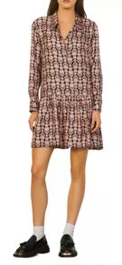 Sandro Chlothilde drop-waist silk dress