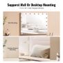 Large Hollywood Vanity Mirror With Lights w/ USB Type C Desktop Wallmount 23.6in Image 2