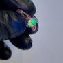Natural Opal & Orange Sapphire ring silver 925 Image 8