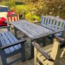 Solid wood garden furniture set Image 2